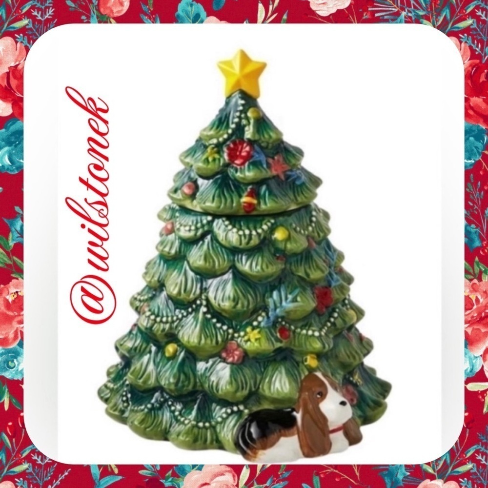 Last one - The Pioneer Woman Wishful Winter Holiday Christmas Tree Cookie Jar